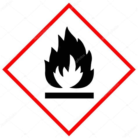 Flammable symbol sign — Stock Photo © PeterEtchells #172750262