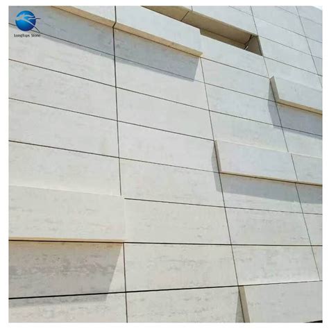 Exterior Limestone Wall Cladding Beige Granite Facade - Longtops