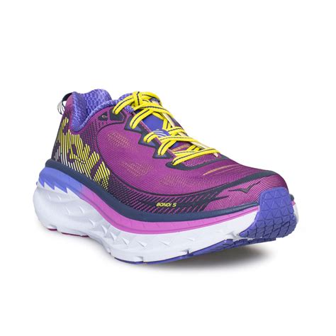 Hoka One One Bondi 5 Purple Cactus / Citrus Running Shoes - Women's ...