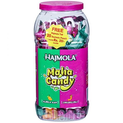 Buy Dabur Hajmola Maha Candy Albela Aam & Chulbuli Imli Jar (Free ...