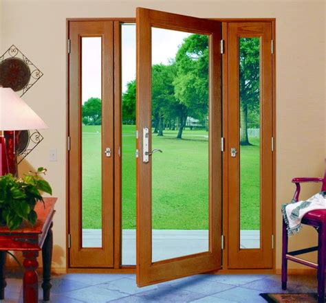 three panel glass doors with side panels that open | Vented Sidelight ...