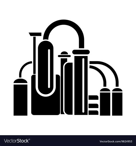 Chemical equipment icon simple style Royalty Free Vector