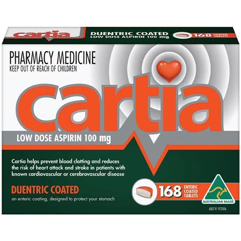 Cartia 100mg Tablets 168 - Medicines