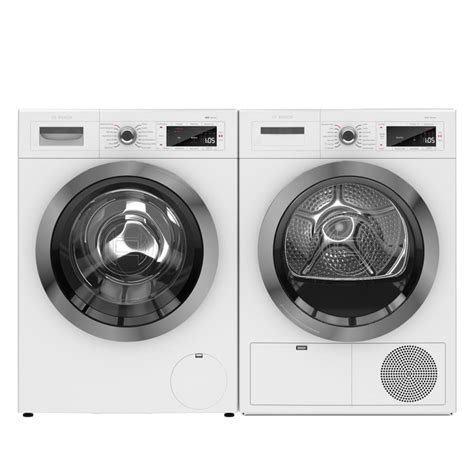 Bosch 800 Series Smart Front Load Washer and Condensing Electric Dryer ...