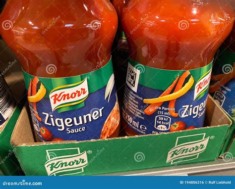 Closeup Of Knorr Zigeuner Sauce Bottle In German Supermarket Editorial Image | CartoonDealer.com ...