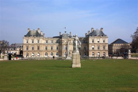 Luxembourg Palace in the Luxembourg Gardens. Paris Stock Photo - Image ...