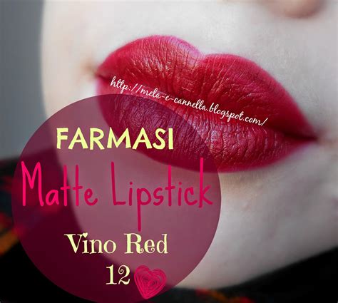 mela-e-cannella: FARMASI Matte Lipstick 12 - Vino Red