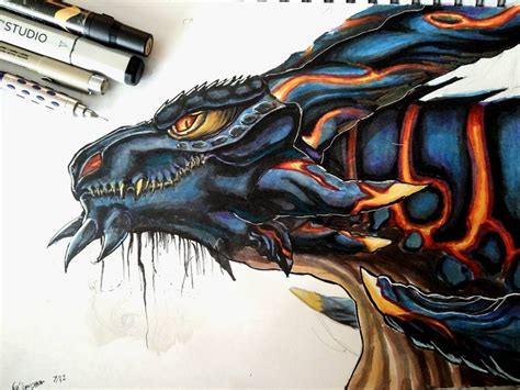 Lava dragon by Tallinax on DeviantArt | Dragon, Legendary dragons, Dragon art