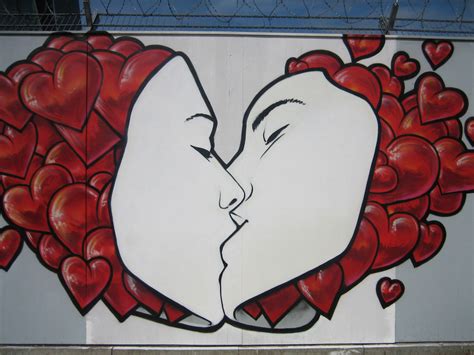 Free Images : window, glass, heart, red, kiss, graffiti, street art, human body, drawing, mural ...