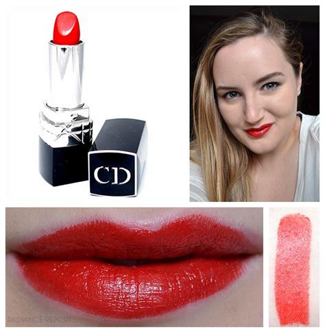 #REVIEW: Dior Rouge Dior Couture Colour Voluptuous Care Lipstick in 999 via pinterest.com ...