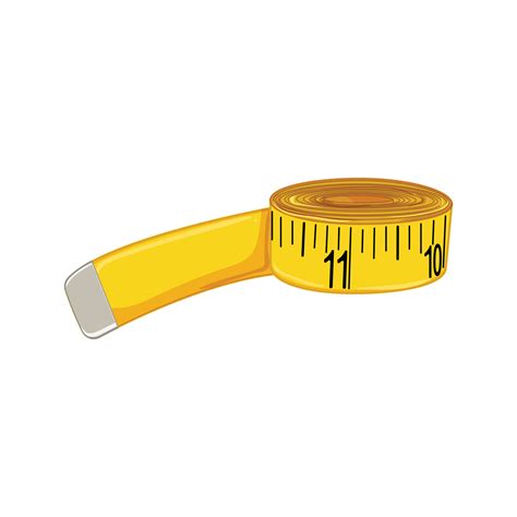 length yellow measuring tape cartoon vector illustration 20294525 Vector Art at Vecteezy