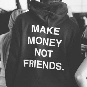 Make Money Not Friends Hoodie Unisex Oversized Hoodie Y2K Aesthetic ...