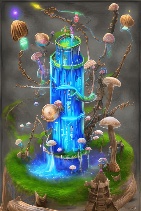 Wizard Tower Interior Graphic · Creative Fabrica