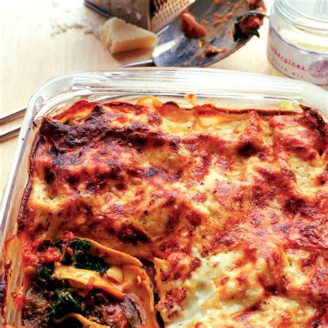 Spinach and aubergine lasagne - Good Housekeeping