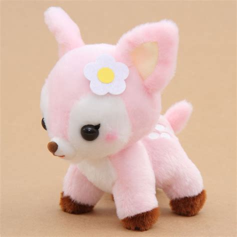 small pink cute deer Koijika no Latte plush toy Japan - modeS4u