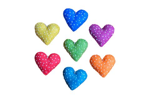 Beaded Rainbow/Chakra Color Heart Ornaments--Set of 7 – Global Groove Life