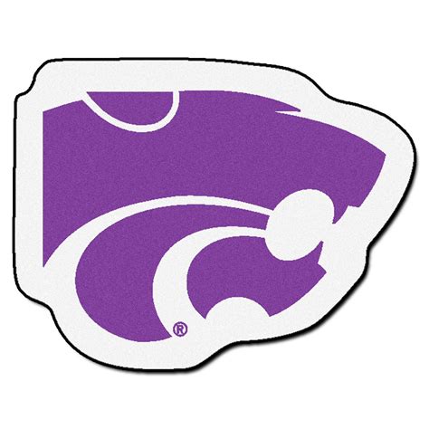 Kansas State University Mascot Mat - "Wildcat" Logo - Floor Rug - Area Rug