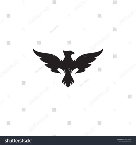 Phoenix Vector Silhouette Logo Template Stock Vector (Royalty Free ...