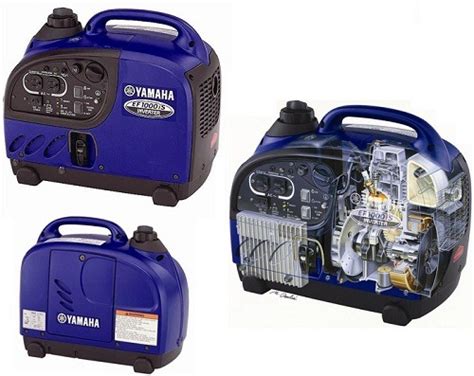 Yamaha EF1000iS 1,000 Watt OHV Gas Powered Portable Inverter RV Backup ...