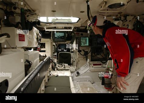 Dylan Navarro, 13, from Connecticut, checks out the interior of the new ...