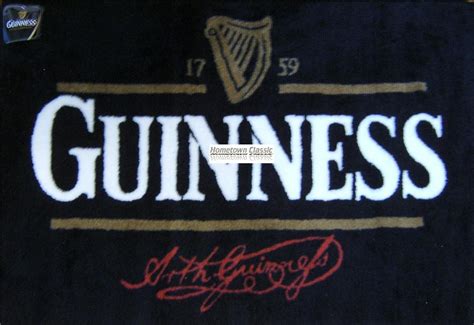 Arthur Guinness Signature Extra Stout Irish Beer Harp Pub Mat Bar Sign ...