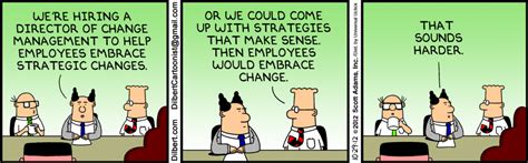 The Dilbert Strip for October 29, 2012 | Change management, Manager humor, Work humor