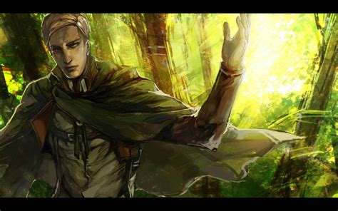 Download Attack On Titan Erwin Smith Wallpaper | Wallpapers.com