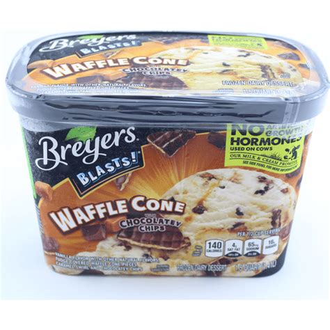 Breyers Frozen Dairy Dessert Waffle Cone, 48 oz | Buehler's