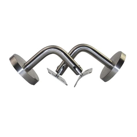 10PCS 90Degree Wall Mounted Brackets Brushed 60*60mm Stainless Steel Handrail Accessories ...