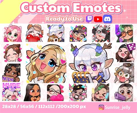 Custom Emotes / Twitch Emoji for Streamer / Twitch / Discord / - Etsy Finland