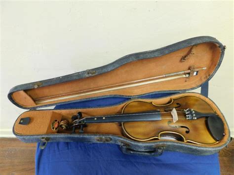 Bid Now: GERMAN STRADIVARIUS VIOLIN REPLICA VINTAGE ANTIQUE - Invalid date CST