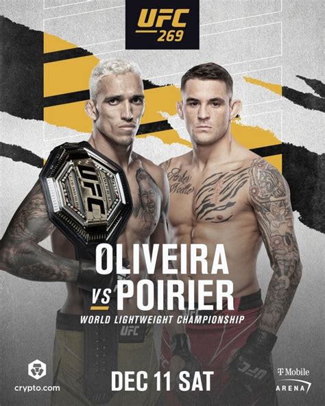 UFC 269 Bonuses - Fighter Payouts for 'Oliveira vs. Poirier'