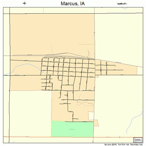 Marcus Iowa Street Map 1949350