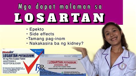 LOSARTAN side effects tagalog | LOSARTAN gamot sa high blood pressure | Simply Shevy - YouTube