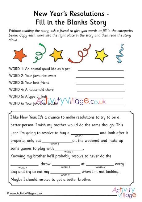 New Year Resolutions For Kids Worksheet Pdf 2023 – Get New Year 2023 Update