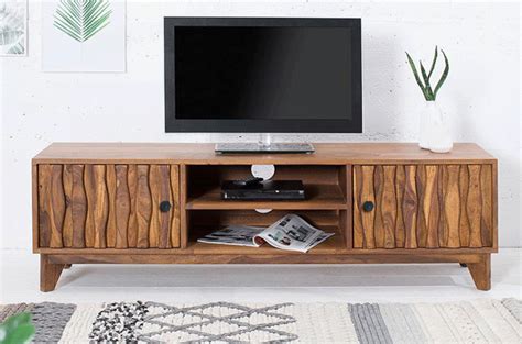 Drishya 100% Solid Wood Tv Unit For Living Room - Springtek