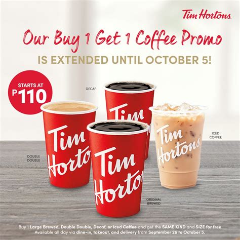 Manila Shopper: Tim Hortons International Coffee Week Buy1 Get1 Coffee ...