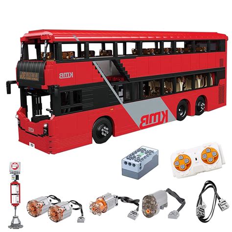 Buy Myste 1:16 RC Technics Double Decker Bus with Motors & Bus Stop ...