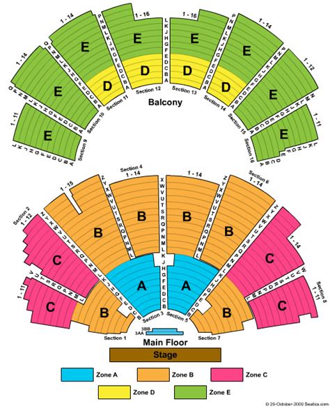 Ryman Auditorium Seating Chart