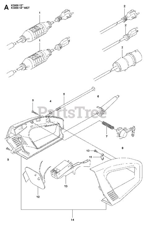 Husqvarna K 3000 - Husqvarna Cut-off Saw (2008-05) HANDLE Parts Lookup with Diagrams | PartsTree