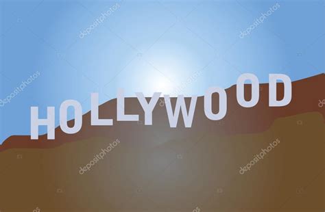 Vector image of hollywood sign. — Stock Vector © kozzi2 #108744836