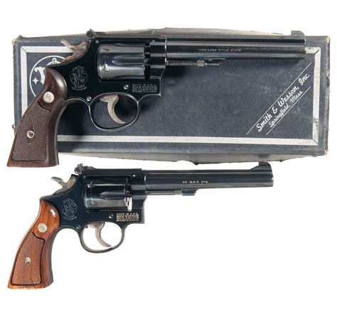 Two Smith & Wesson .22 Caliber Double Action Revolvers