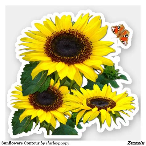 Printable Sunflower Stickers - Printable Word Searches