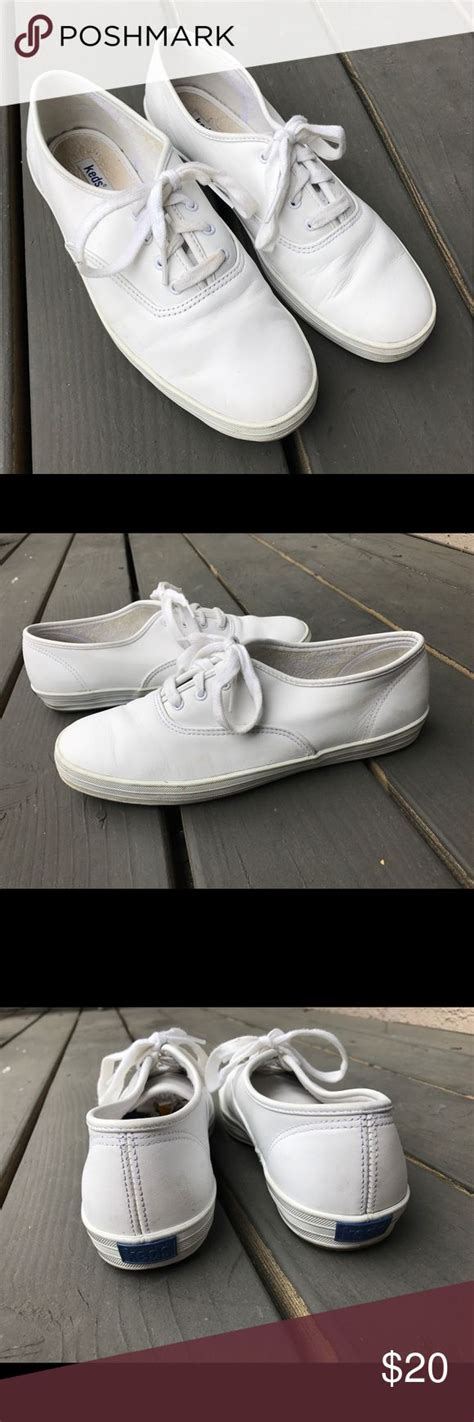 Keds white leather sneakers - size 9 | White leather sneakers, Sneakers, Keds