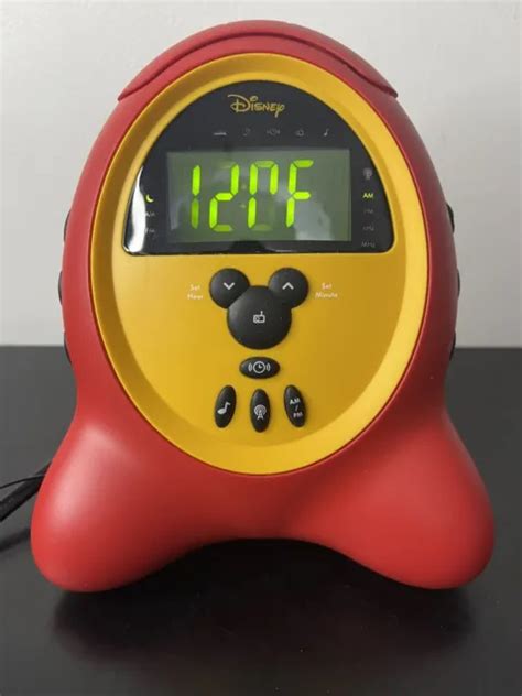 DISNEY MICKEY MOUSE Model DCR5000-C AM/FM Digital Clock Radio with Alarm Works $9.89 - PicClick