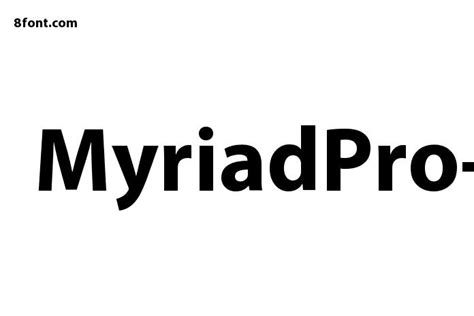 MyriadPro-Bold - Free Font Download