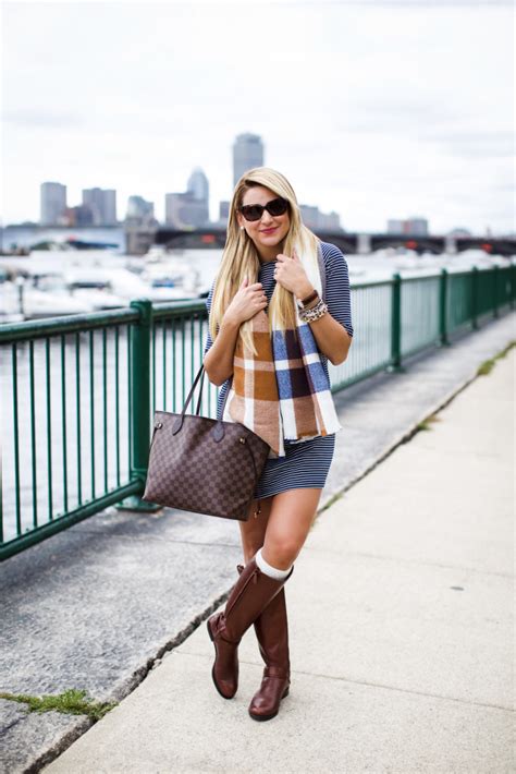 Outfit | New England Riding Boots and Plaid Scarves - SHOP DANDY | A ...