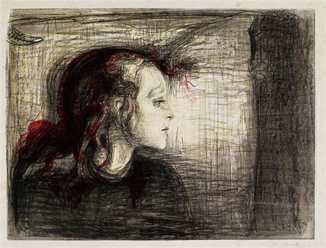 The Sick Child Drawing by Edvard Munch - Fine Art America