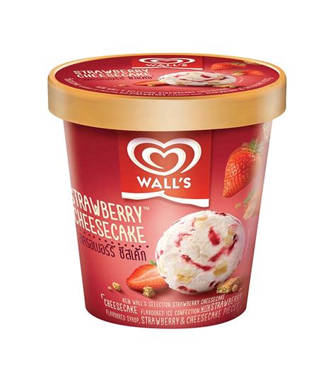 Walls Strawberry Cheesecake Ice Cream 750ml - DeGrocery.com