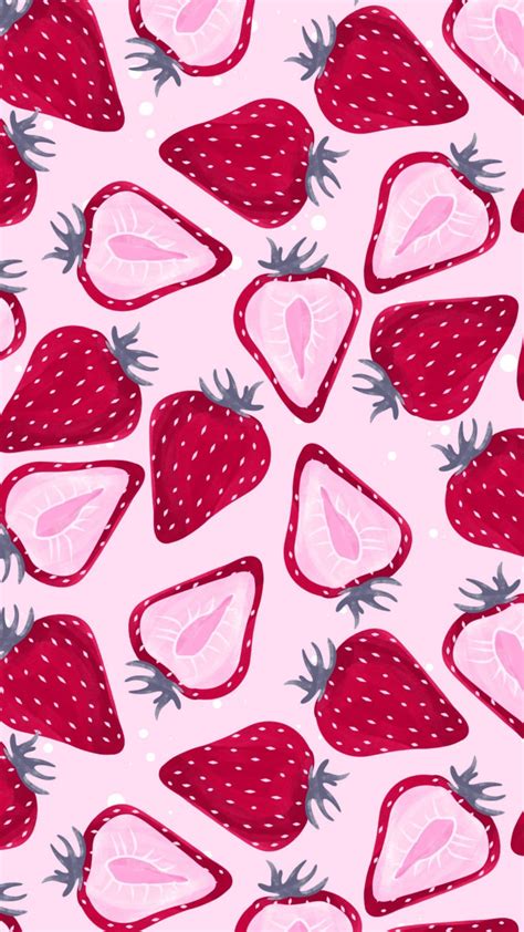 Strawberry Aesthetic Wallpapers on WallpaperDog